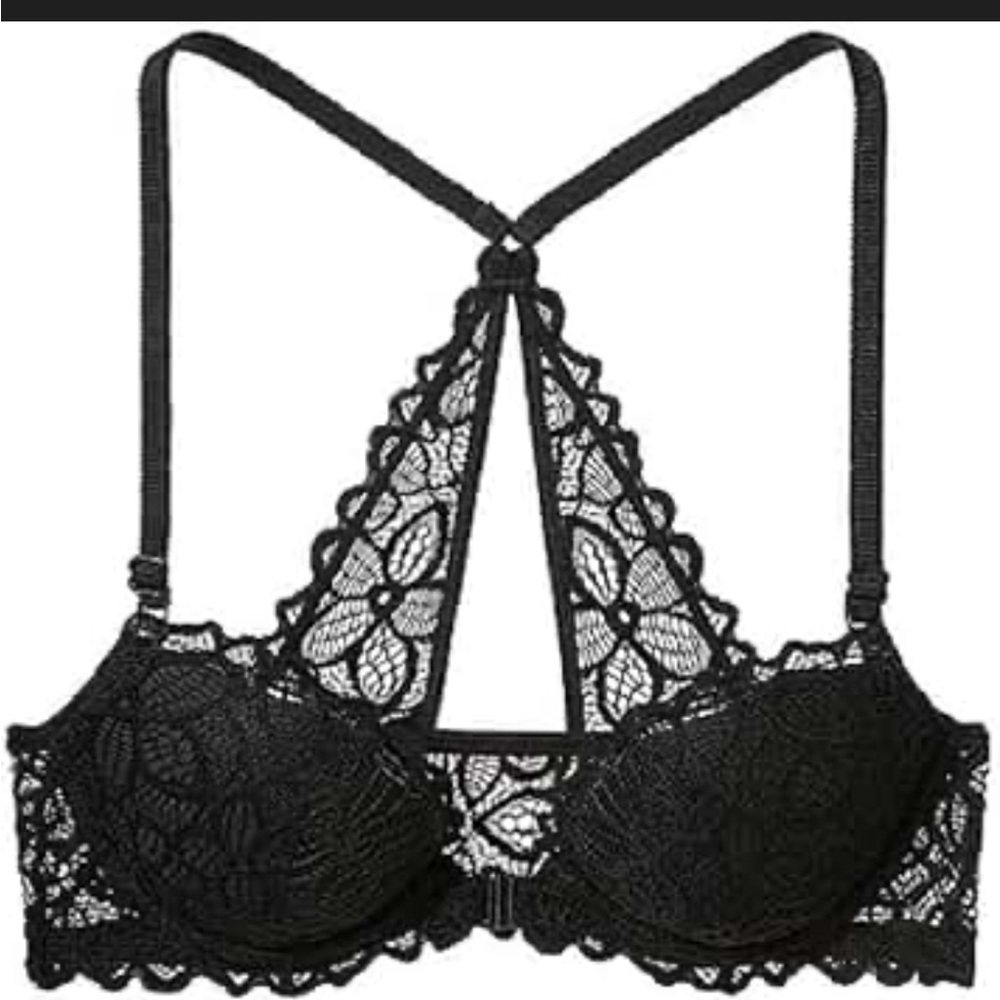 Victoria's Secret Black Lace Bra with Racerback